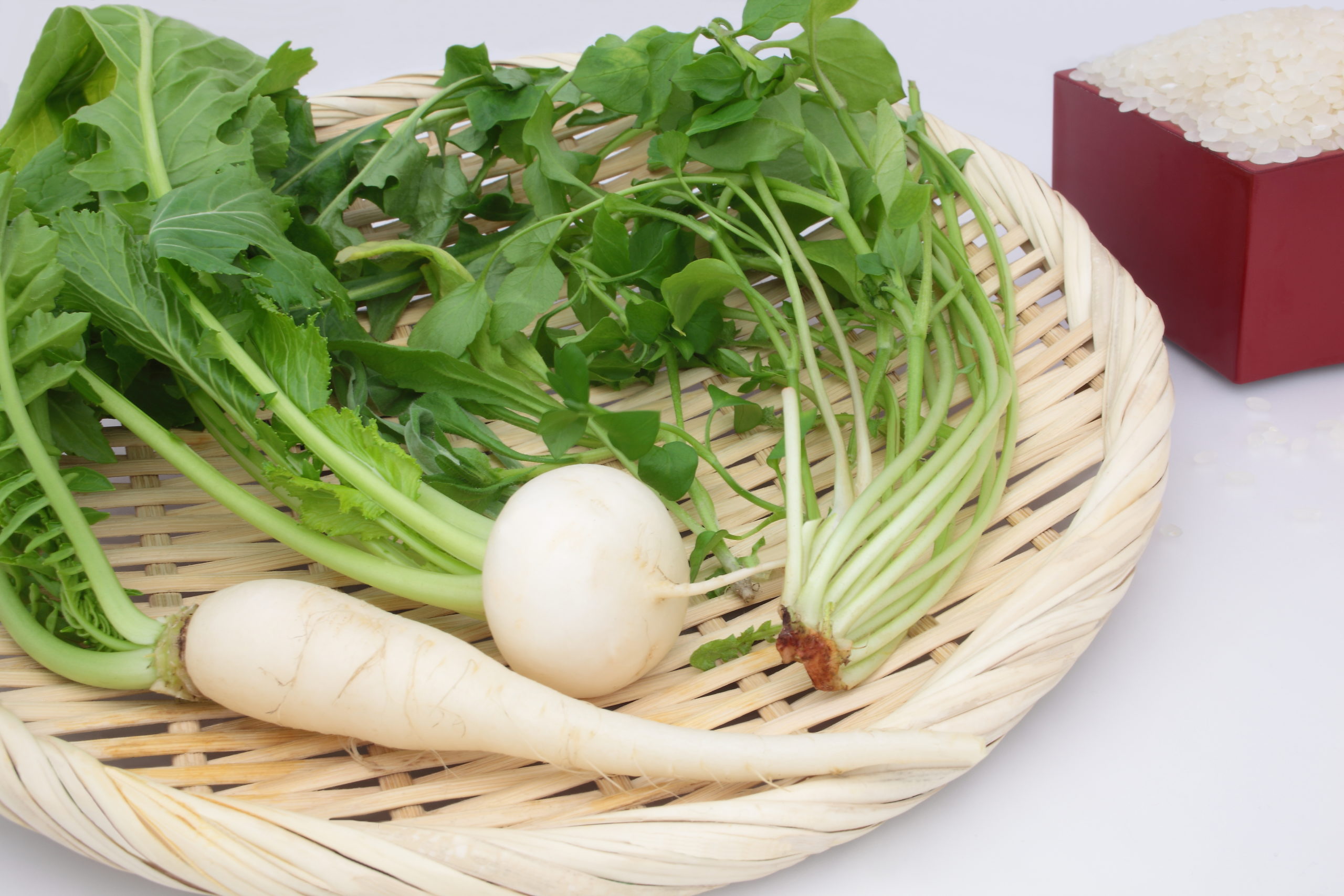 人日の節句に七草がゆ。健康に過ごせますように。