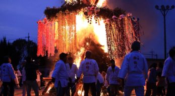 二窓の神明祭＠広島県竹原市をレポート・・あなたは炎を見つめて何想う