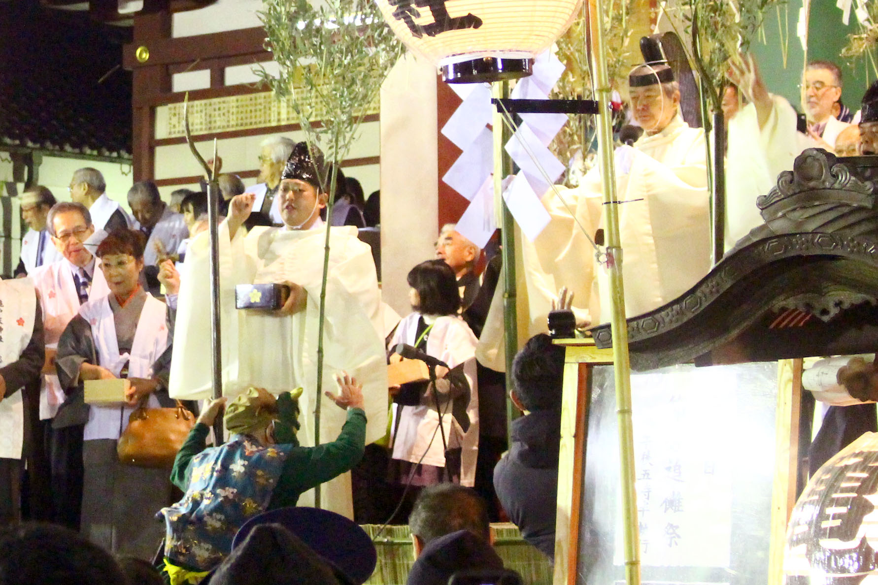 亀戸天神社節分追儺式をレポート！赤鬼と青鬼が神官とバトル！？