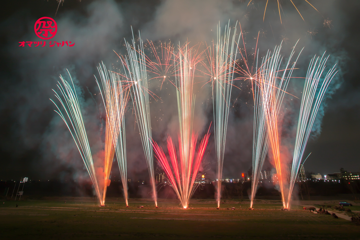 あしかがほほ笑み花火。台風19号の被災地・被災者へ想いを込めて。