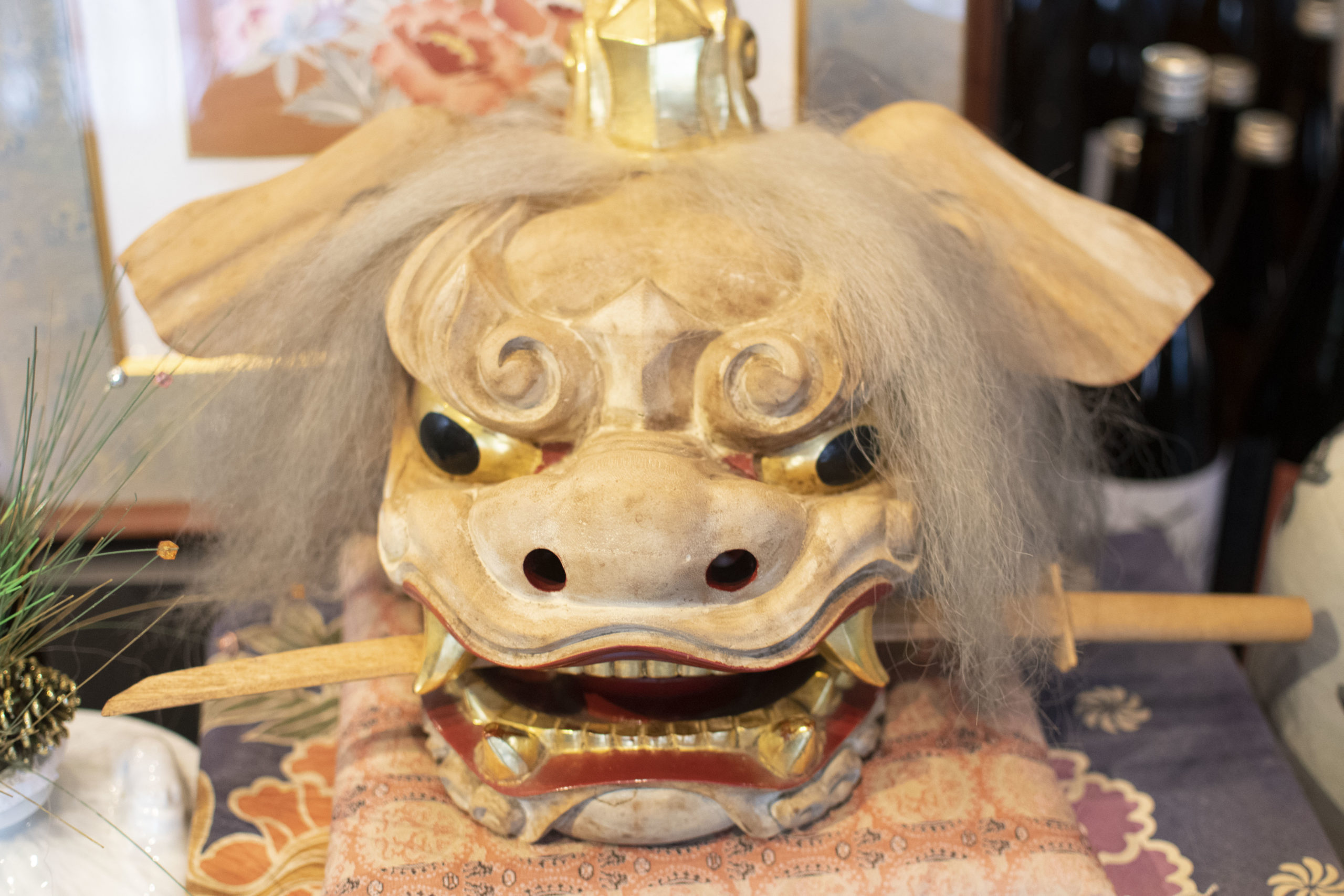 こんなところにも獅子舞！？酒屋・交番・消防署など、山中温泉街にて