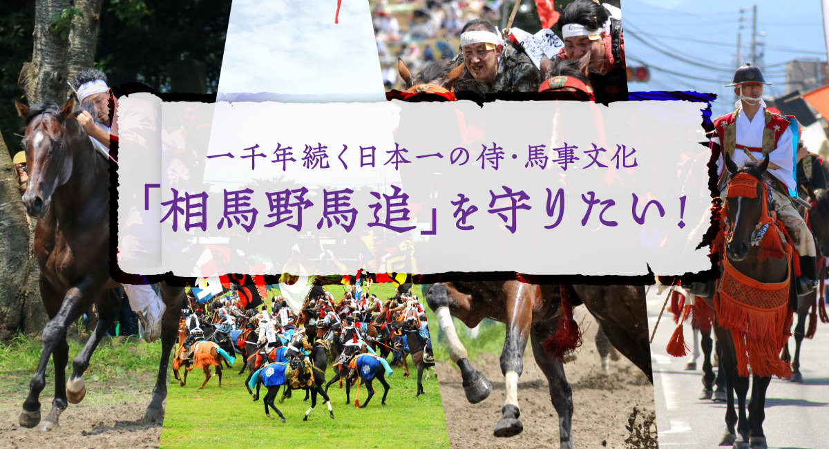 一千年続く日本一の侍・馬事文化「相馬野馬追」を未来に繋ぐためのクラウドファンディングに挑戦中！