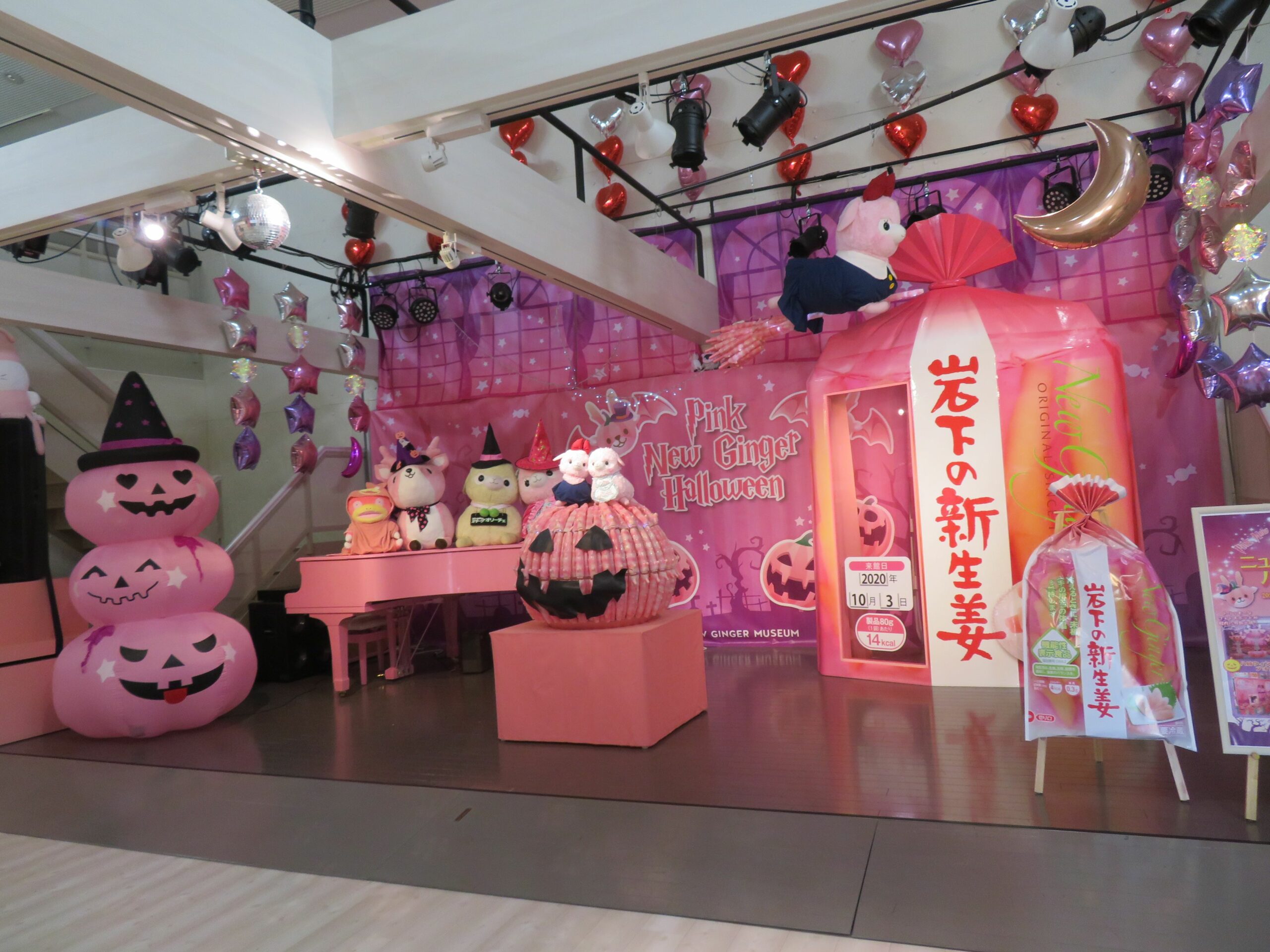 【ピンクニュージンジャーハロウィン】岩下の新生姜とカボチャのコラボ