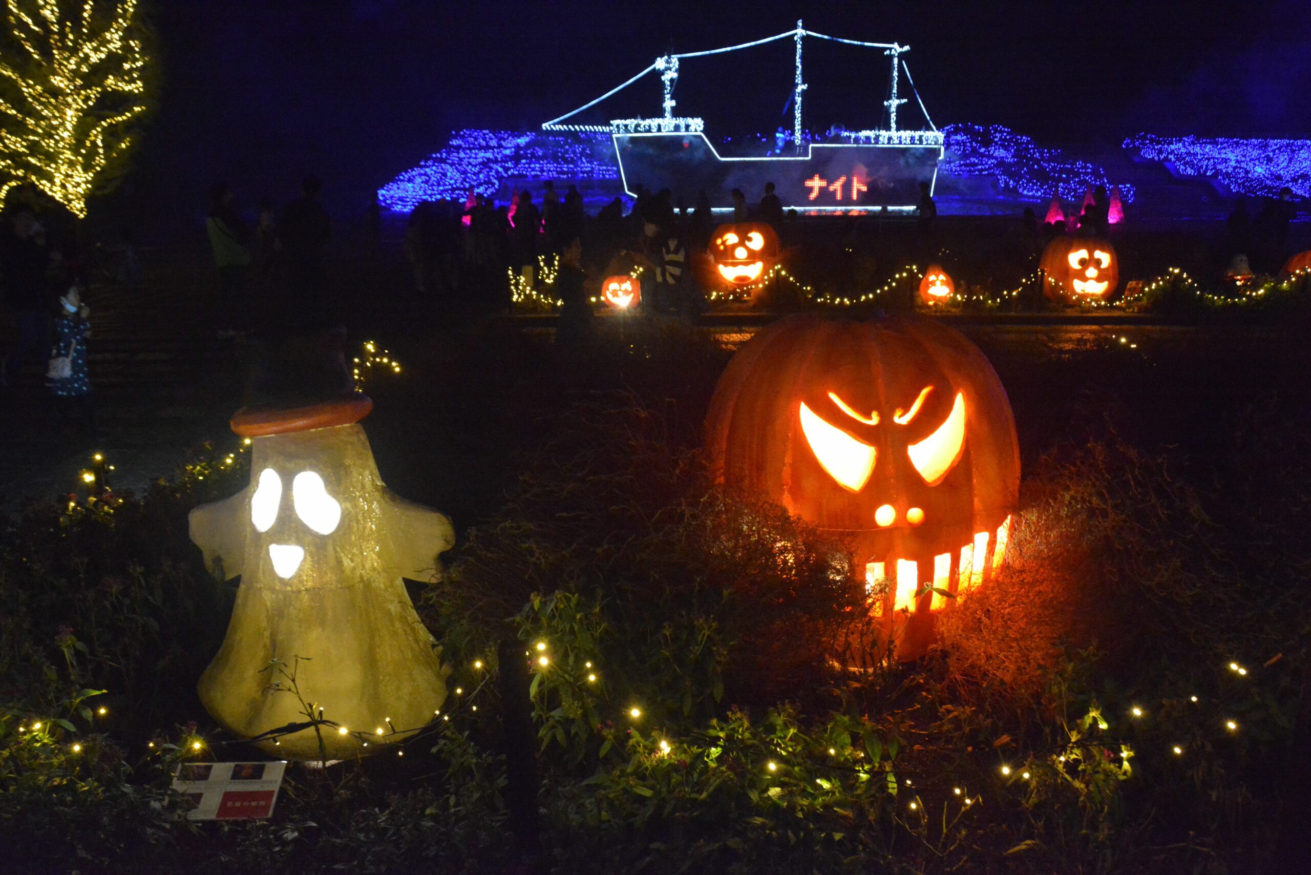 埼玉のハロウィンはスケールでかい！2023年森林公園「森のハロウィンナイト」！ランタンの光が魅惑的！