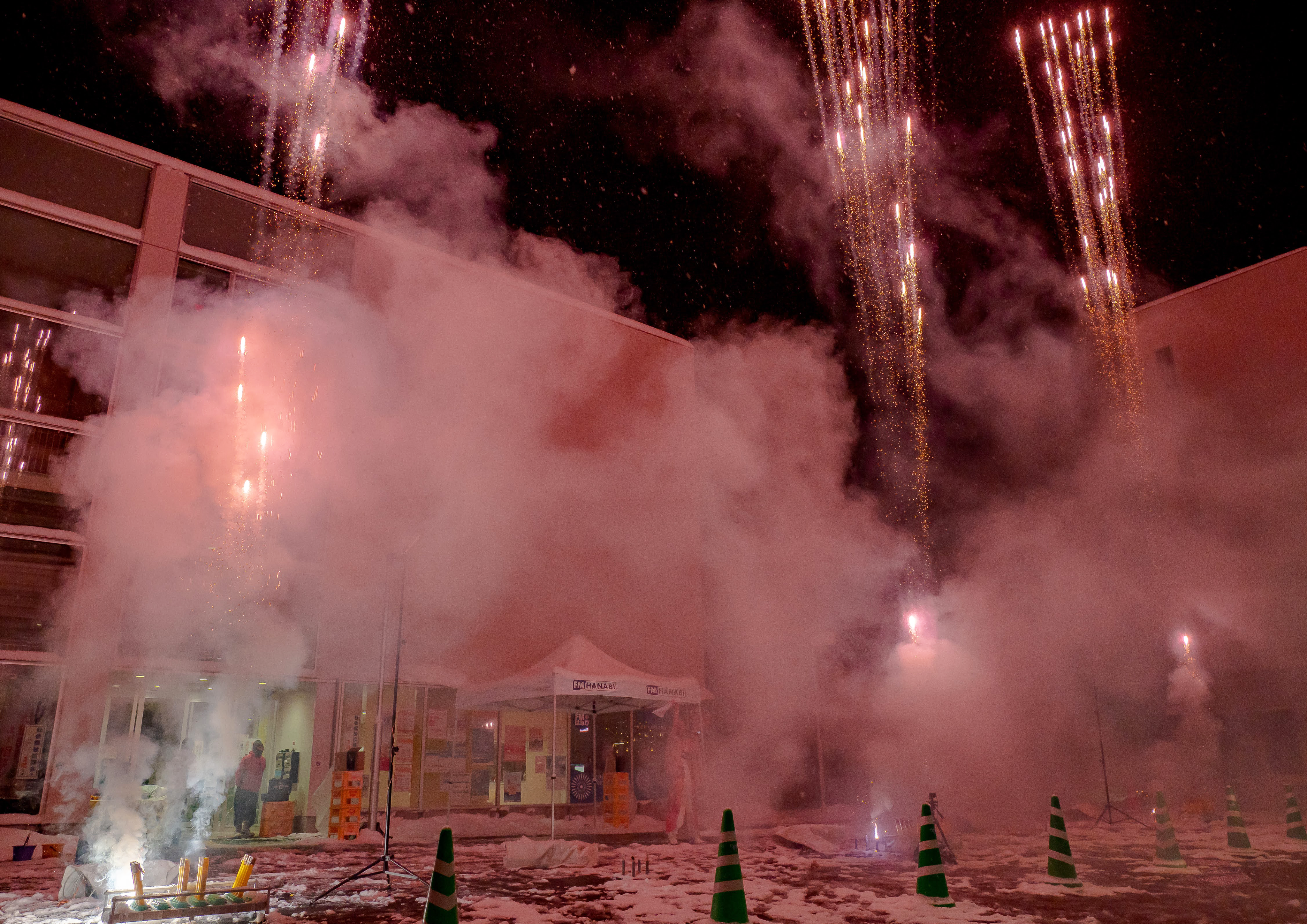 【速報】歌って！踊って！花火見て！ニューイヤー花火で新年スタート