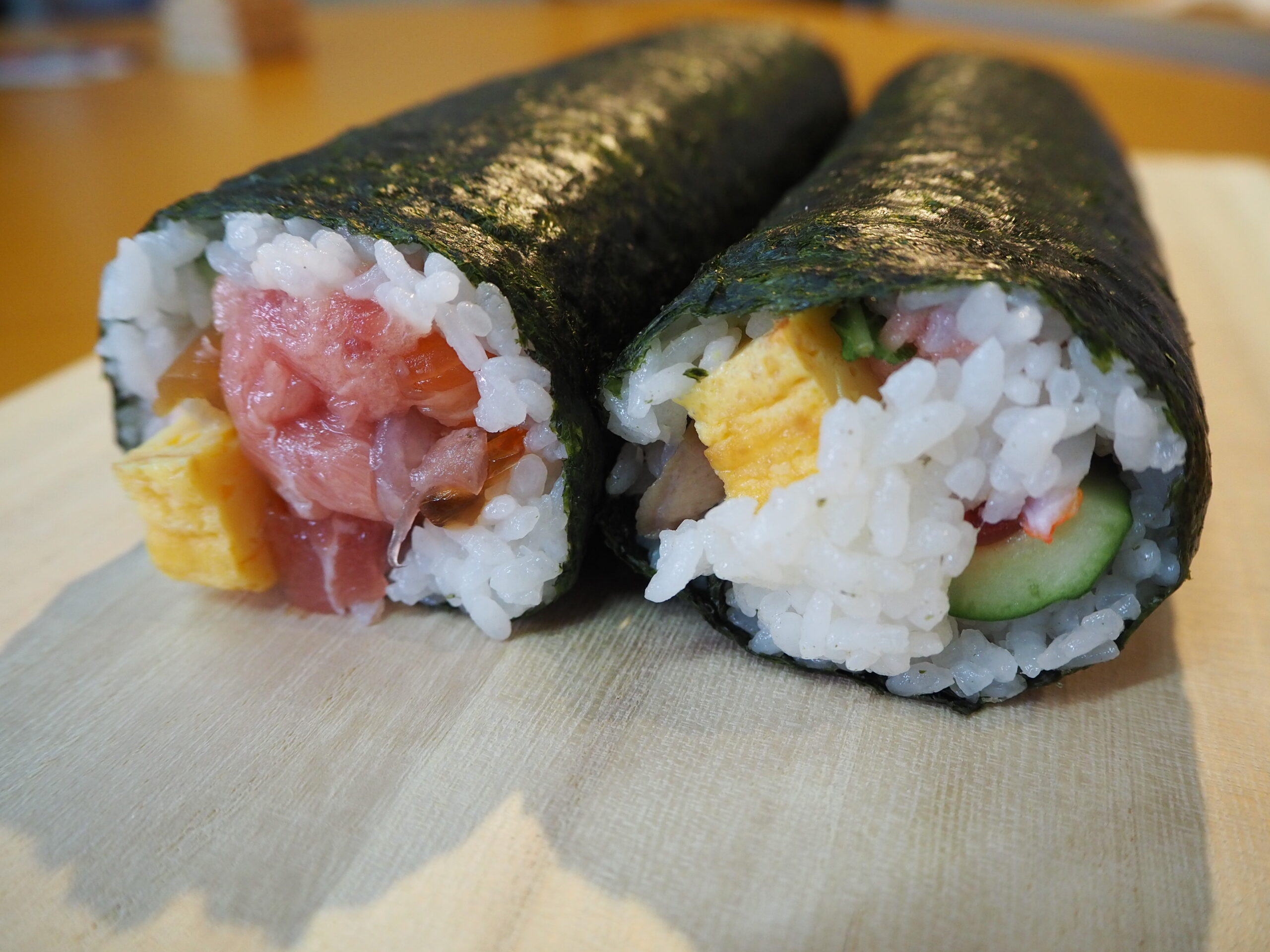 「すし銚子丸」の恵方巻は海鮮たっぷり！実食レポ‐2021年版