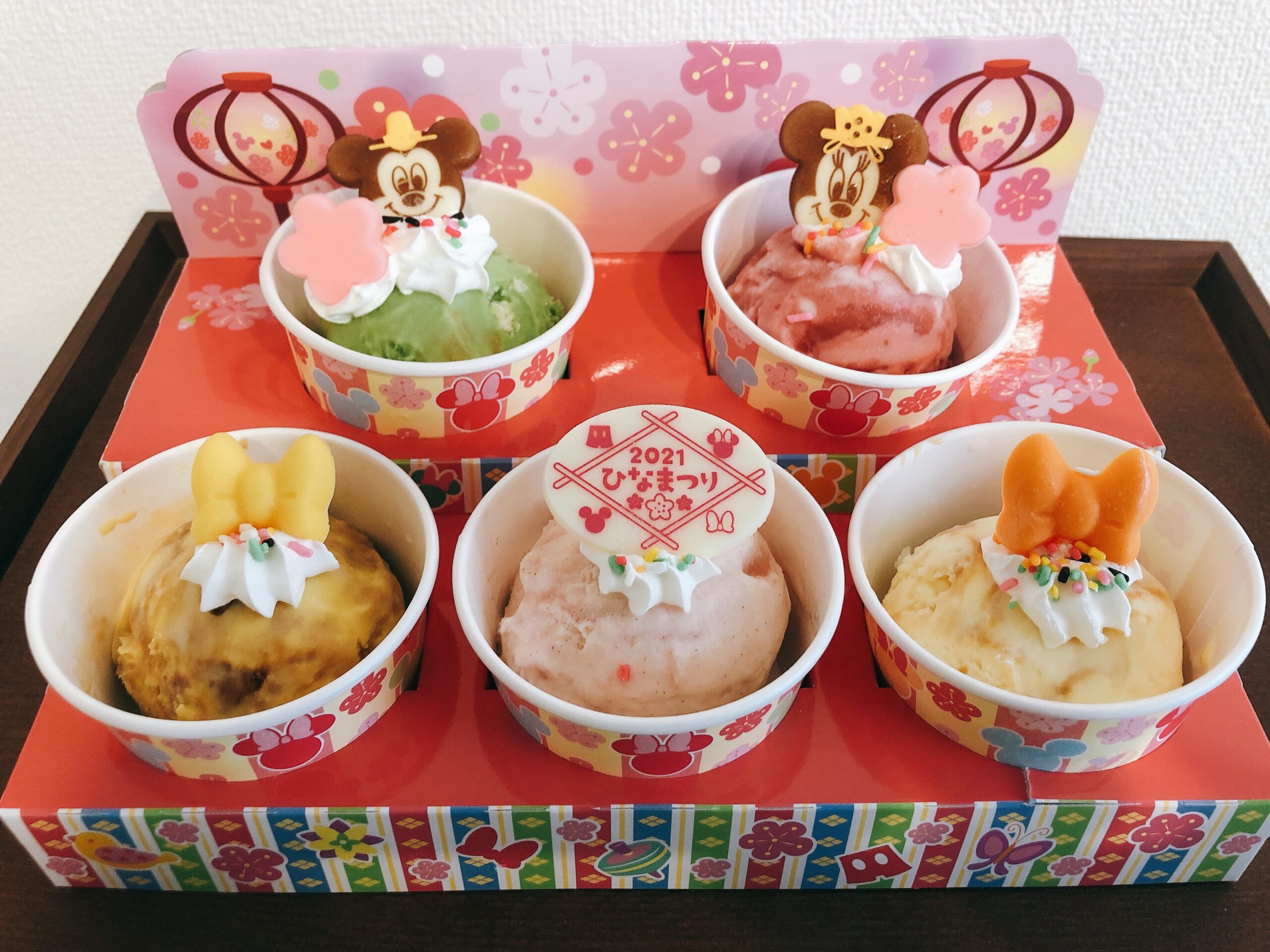 サーティーワンの美味しい・カワイイひなまつり！「ミッキー＆ミニー ひなだんかざり」実食レポ＜2021年＞