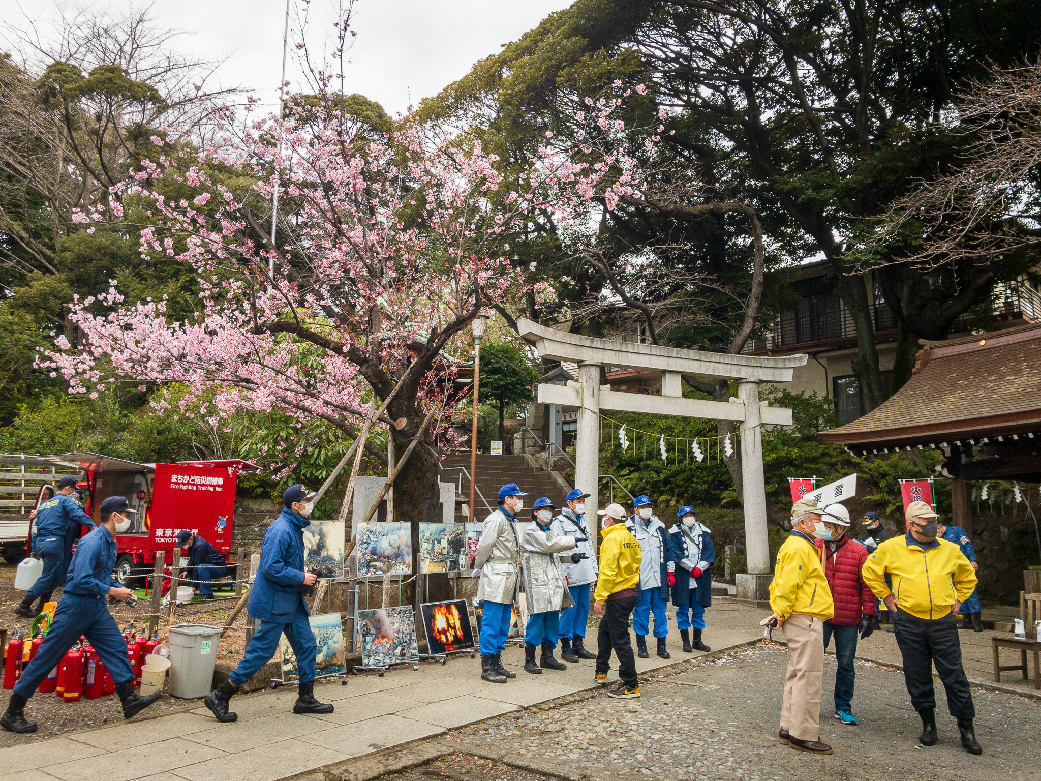 令和三年『雪ヶ谷八幡神社・春の防災訓練』神社が結ぶ地域の力
