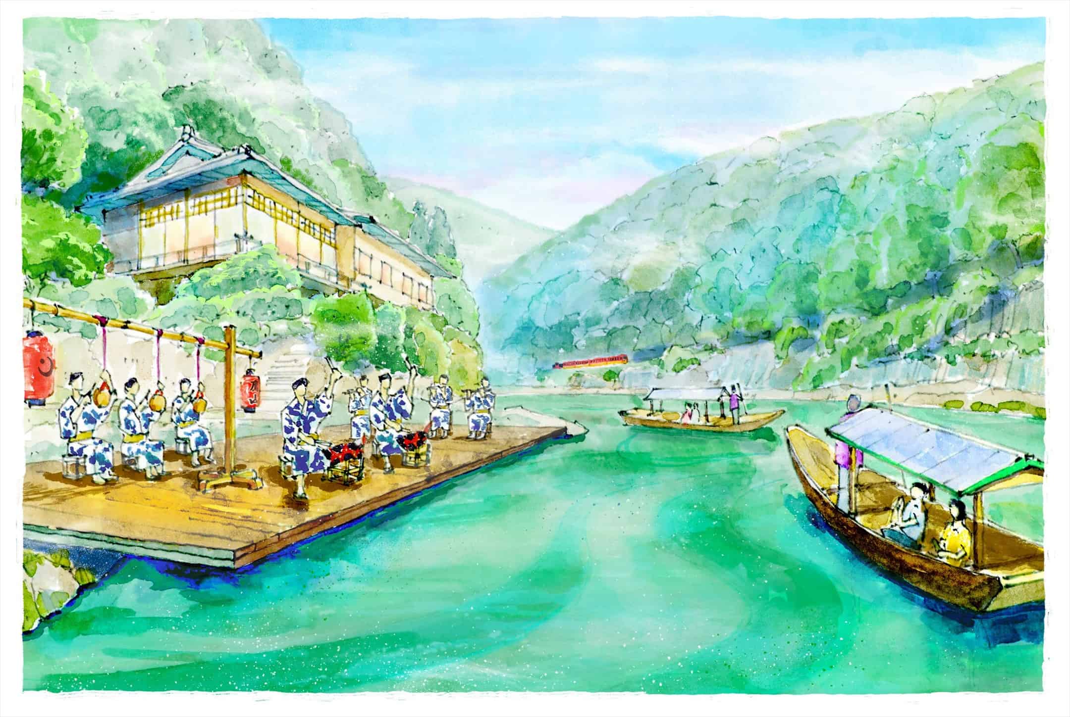 屋形舟の上で聴く「コンチキチン」の祇園囃子！星のや京都で2021年7月「京のお囃子舟」開催