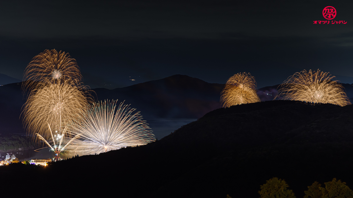 芦ノ湖四湾一斉花火大会開催！史上最大規模の花火で感謝とエールを届ける