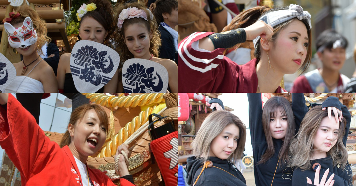 お祭り美女図鑑 だんじりギャル特集第7弾 part4（平成30年編）