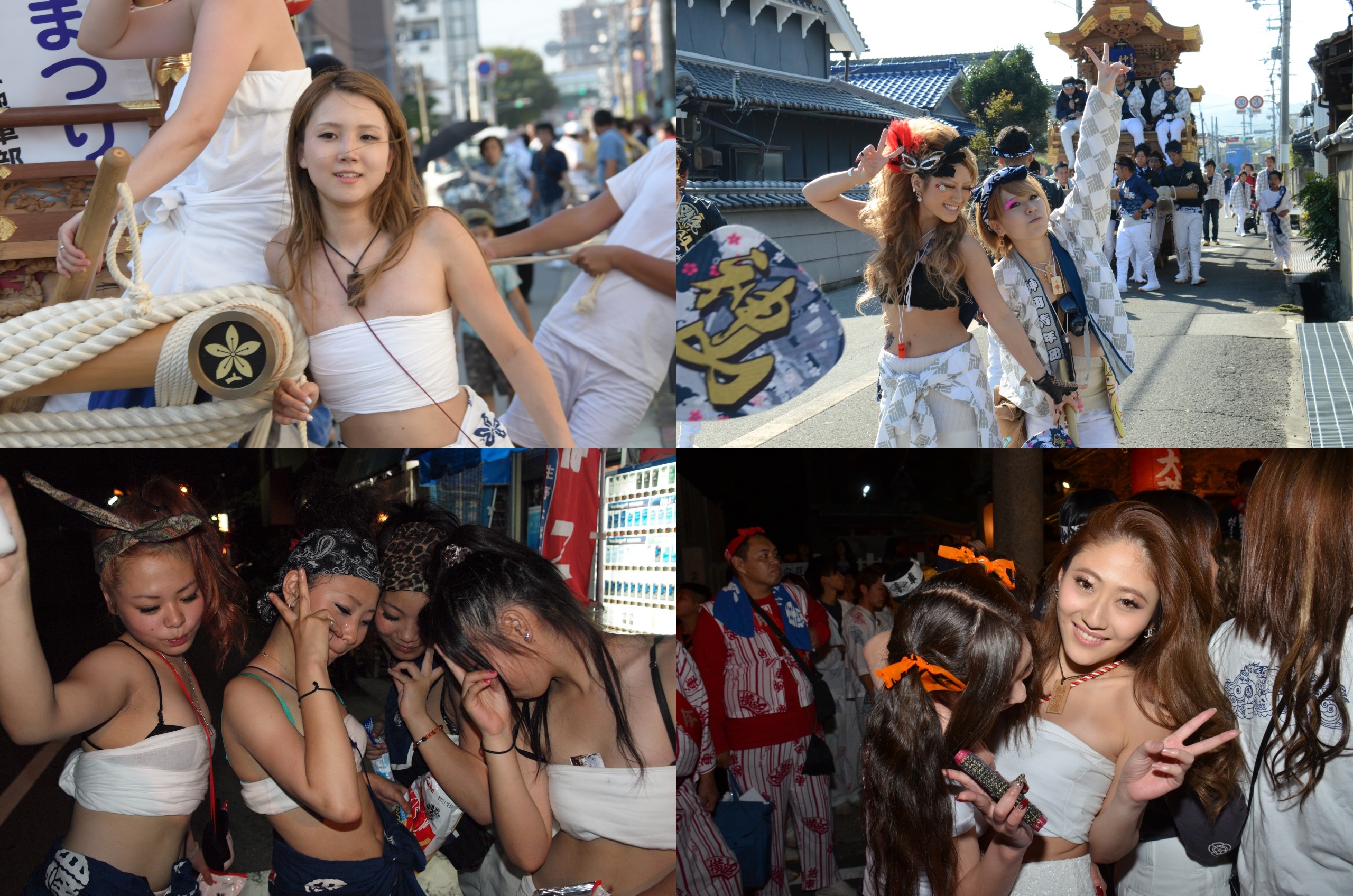 お祭り美女図鑑 祭りに咲く華麗な華 だんじりギャル総集編その2