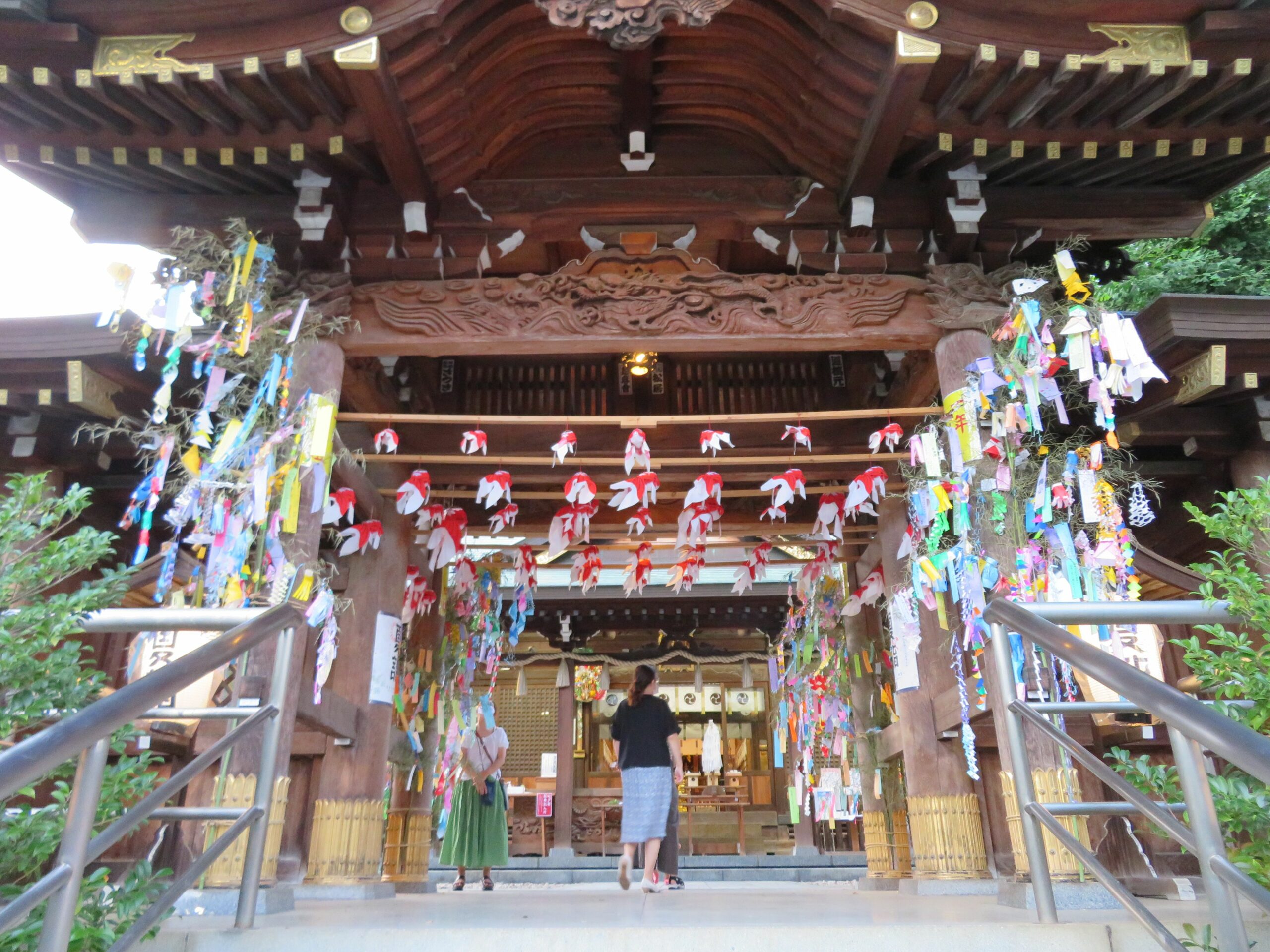 鳩ケ谷氷川神社七夕まつりで、手ぶらで願い事！期間限定の御朱印も！
