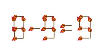 12秒で解けたら天才!? たいまつを一本動かして計算式を完成させよ！＜お祭り脳トレ＞