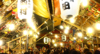 目黒大鳥神社、2022年酉の市は？熊手市が境内に立ち並ぶ。屋台グルメも必見！