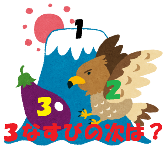 大人の常識クイズ。一富士、二鷹、三なすびの次は!?