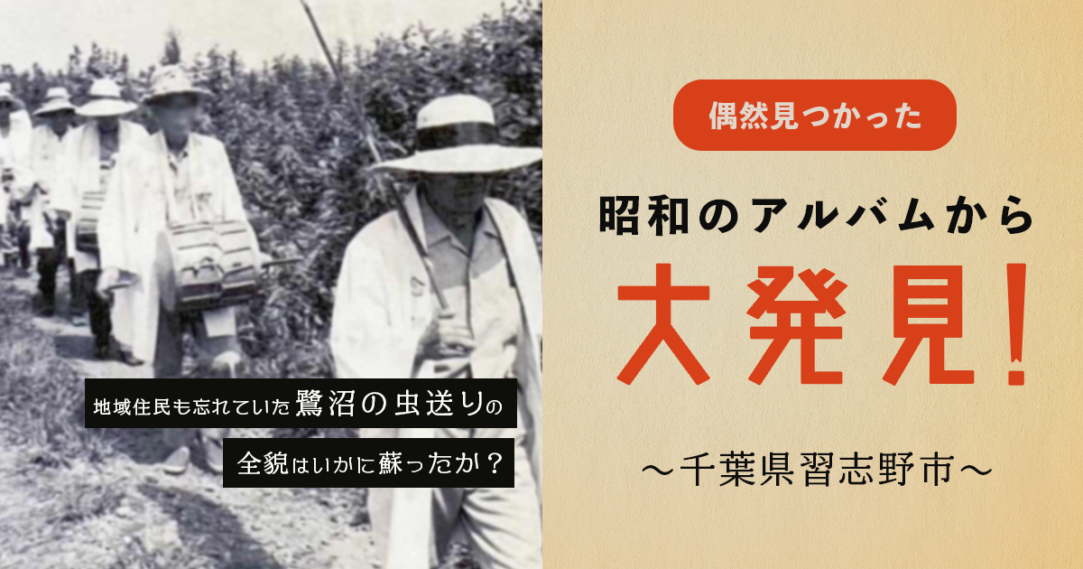 偶然見つかった昭和のアルバムから大発見！ 地域住民も忘れていた「鷺沼の虫送り」の全貌はいかに蘇ったか＜千葉県習志野市＞