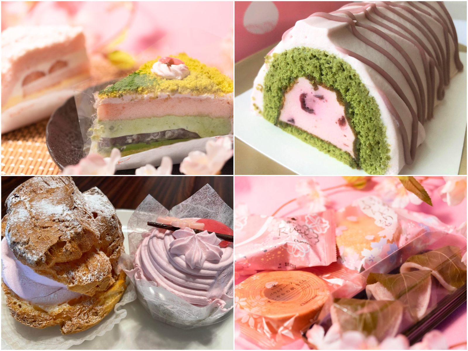桜スイーツ食べ比べ！シャトレーゼ、不二家、コージーコーナー、トップス◎お好みはどれ？