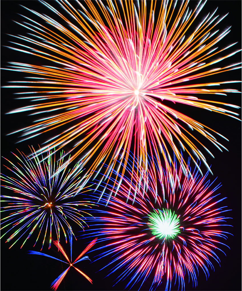 鹿沼72カントリークラブで一尺玉花火　感謝と応援、元気と平和を願う