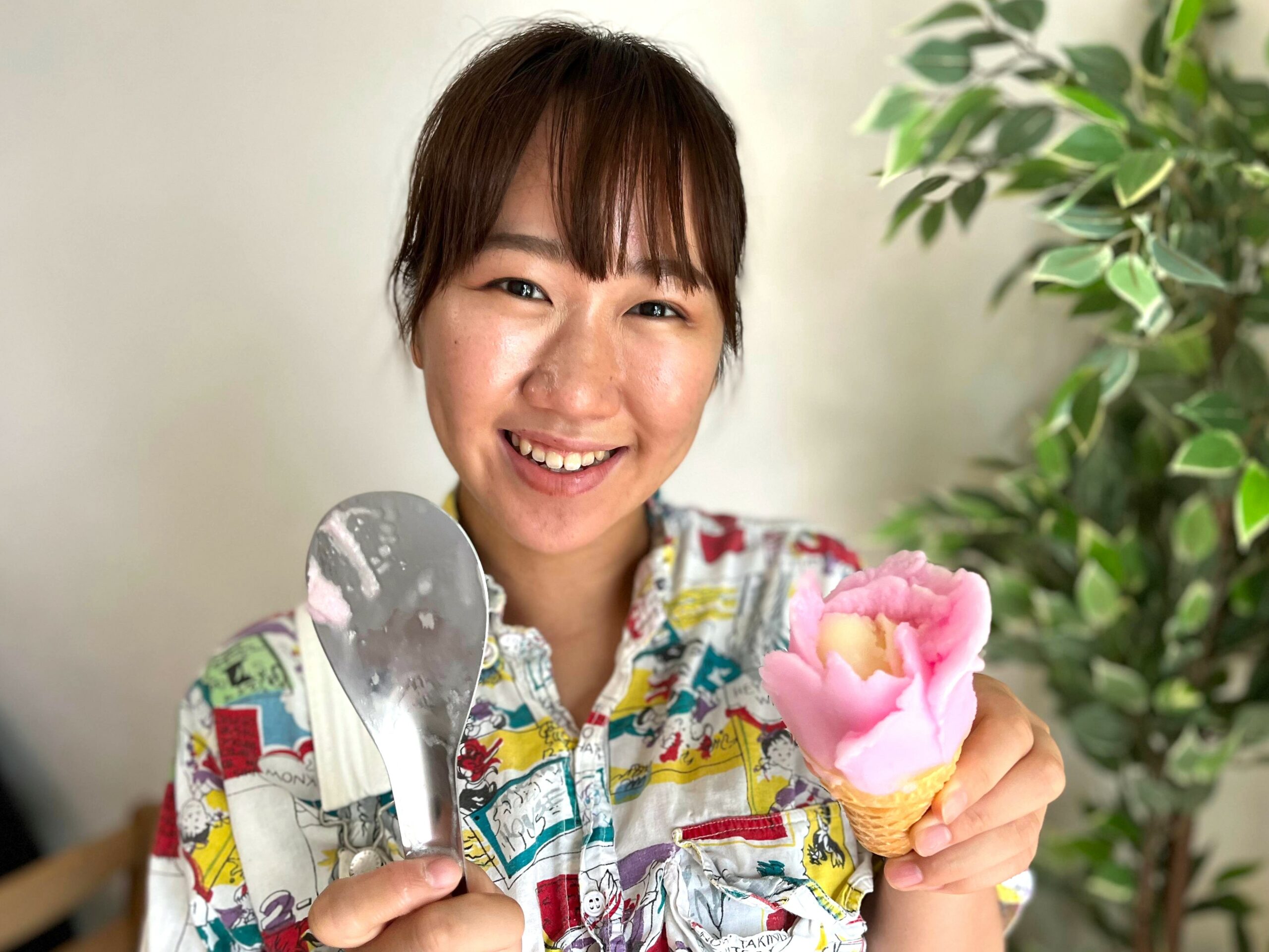 夏がきた！秋田名物「ババヘラアイス」素人でもできた「バラ盛り」って何？