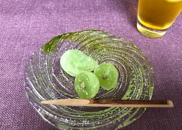 夏の暑さも吹き飛ぶ！目にも涼しいマスカットを使った和菓子が美味☆