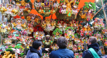 川越酉の市は小江戸の12月3日の風物詩！限定御朱印が登場し、紅葉も楽しめる
