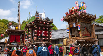 「水口曳山まつり」ジャズやマンボ調と多彩なお囃子が魅力の水口囃子　