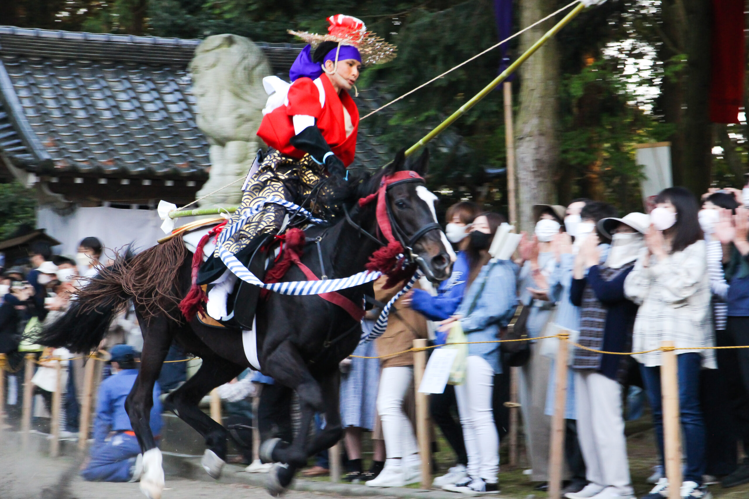 やんさんまって何だ！？疾走する馬、流鏑馬、ここにしかない奇祭「牛乗式」