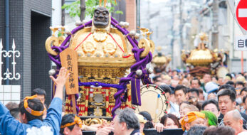 荏原神社天王祭で4年ぶりに練り歩くお神輿！城南担ぎが品川宿を盛り上げる