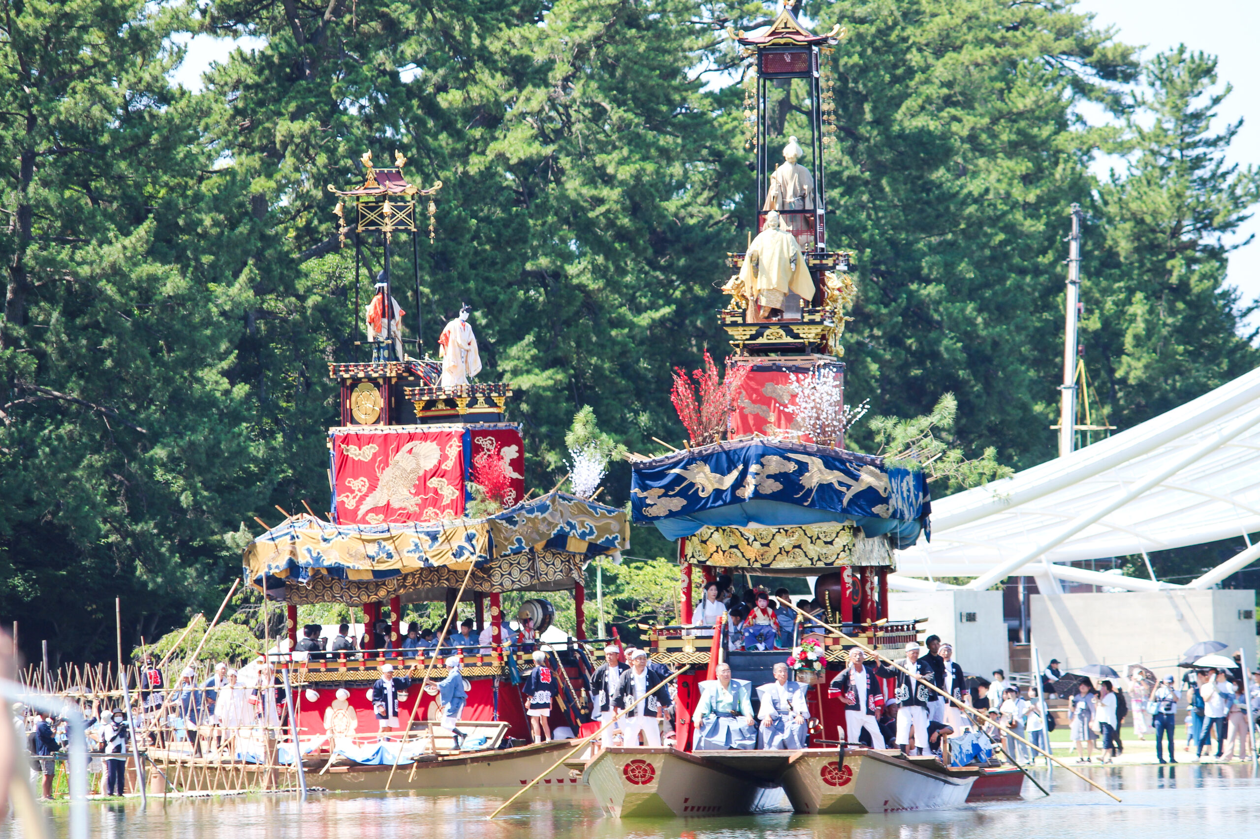 尾張津島天王祭の朝祭！池に飛び込む、古式で泳ぐ。最後は津島神社までダッシュ！？