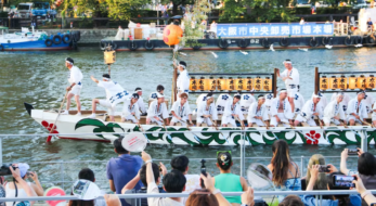 天神祭が4年ぶり完全復活で開催！盛大な陸渡御、夜には船渡御に奉納花火も